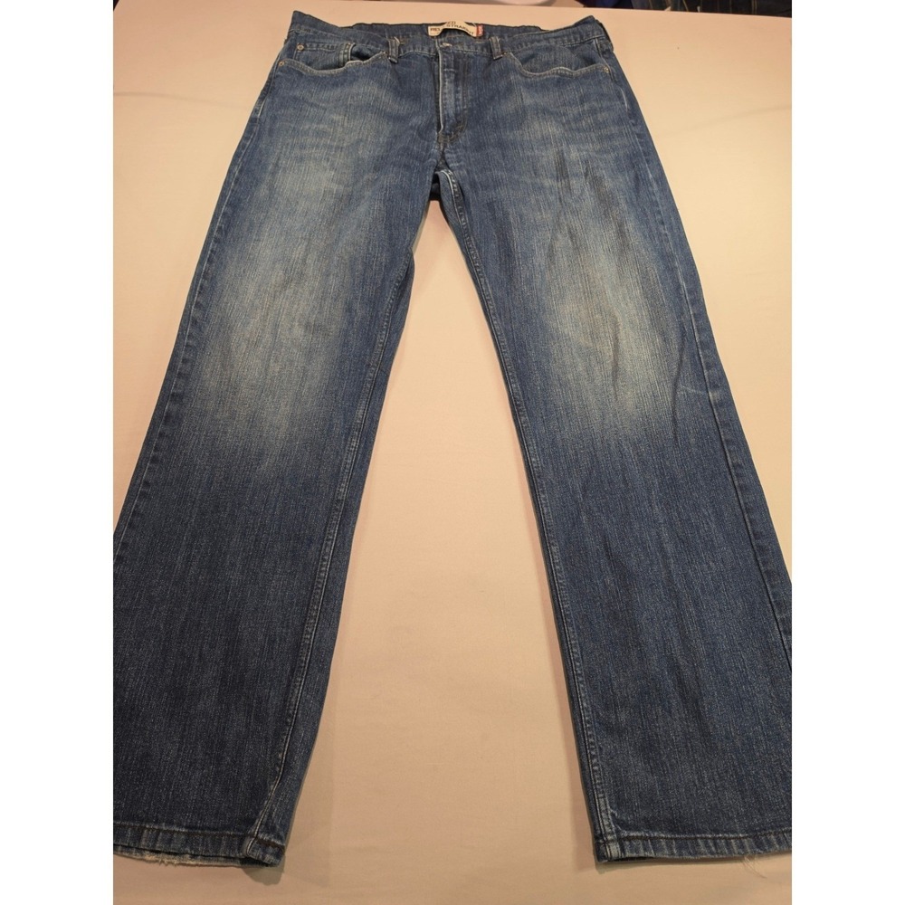 Levis 559 Relaxed Straight Jeans Mens 38x32 Medium Wash Blue Denim Pants 1075